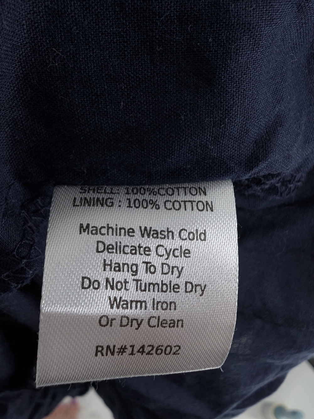 Sail to Sable Flutter Sleeve Midi Dress 100% Cotton Blue Medium - Picture 7 of 8